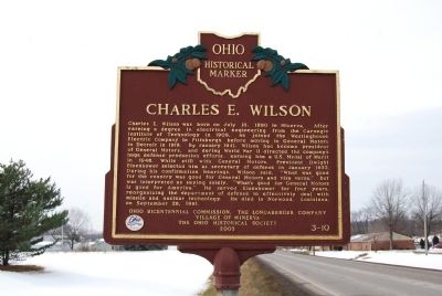 Charles E. Wilson Marker. Click for full size. Charles E. Wilson Marker image. Click for full size.