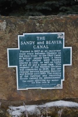 The Sandy and Beaver Canal Marker image. Click for full size.