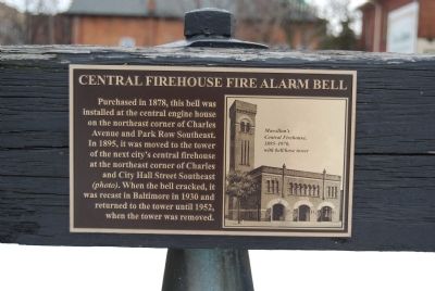 Central Firehouse Fire Alarm Bell Marker image. Click for full size.