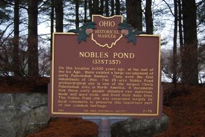 Nobles Pond Marker image. Click for full size.