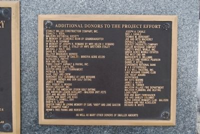 Malvern Veteran's Memorial image. Click for full size.