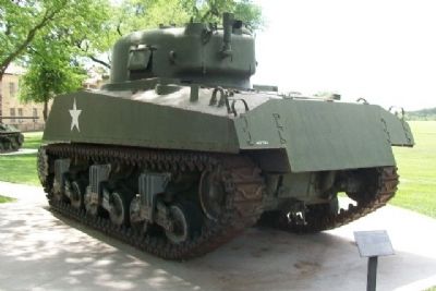 M4A3 Sherman Medium Tank and Marker image. Click for full size.