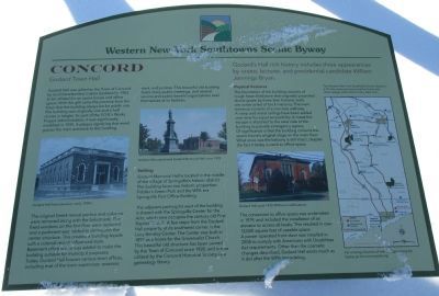 Concord (Godard Hall) Western New York Southtowns Scenic Byway Marker image. Click for full size.