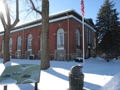 Marker - Corner of Mechanic and Franklin Streets image. Click for full size.