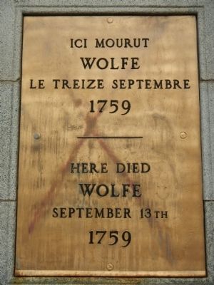 Wolfe Monument Marker image. Click for full size.