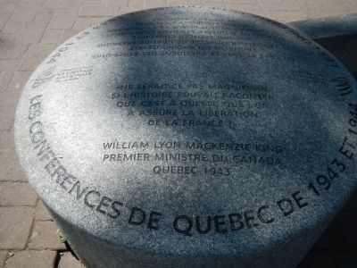Les Conferences de Quebec de 1943 et 1944 Marker. Click for full size. Les Conferences de Quebec de 1943 et 1944 Marker image. Click for full size.