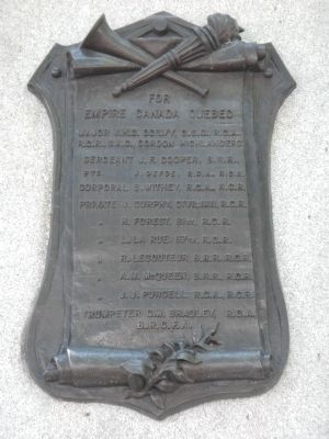 Quebec Boer War Memorial Marker image. Click for full size.