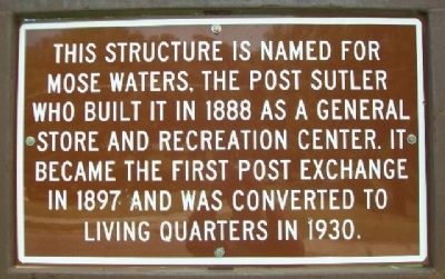 Mose Waters' General Store Marker image. Click for full size.