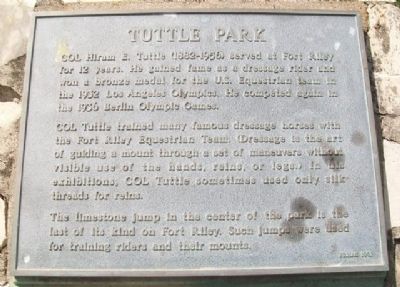 Tuttle Park Marker image. Click for full size.