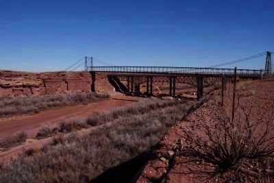 Arizona Constructs the Third Bridge at this Point on the Little Colorado image. Click for full size.