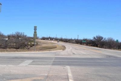 The Bankhead Highway, now E. 4th Street, Leaving Baird image. Click for full size.