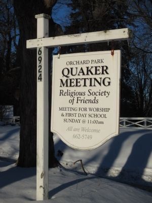 Quaker Meeting Roadside Sign image. Click for full size.