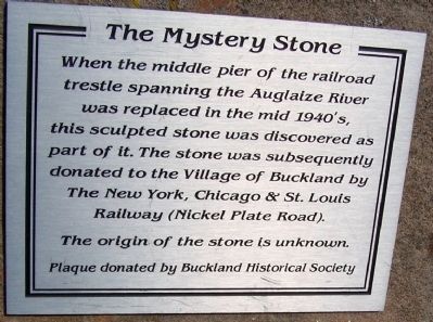 The Mystery Stone Marker image. Click for full size.