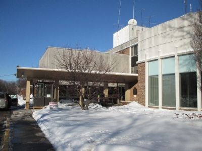 Northward View - Hospital and Marker image. Click for full size.