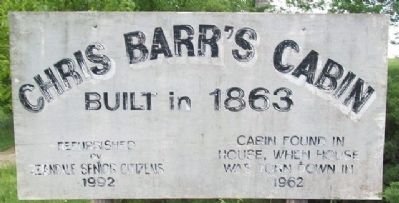 Chris Barr's Cabin Marker image. Click for full size.