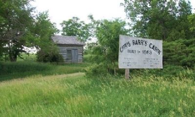 Chris Barr's Cabin and Marker image. Click for full size.