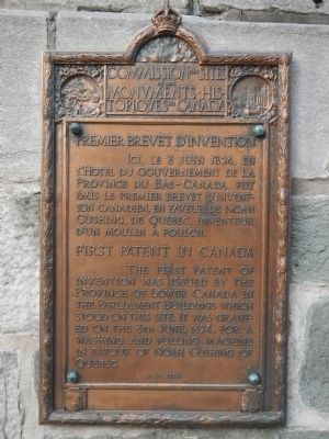 First Patent in Canada Marker image. Click for full size.