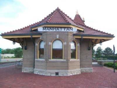 Manhattan's Union Pacific Depot. Click for full size. Manhattan's Union Pacific Depot image. Click for full size.