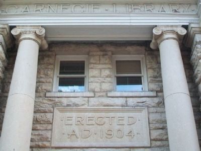 Carnegie Library Entrance Detail image. Click for full size.