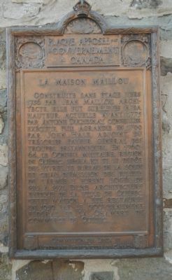 La Maison Malliou Marker image. Click for full size.