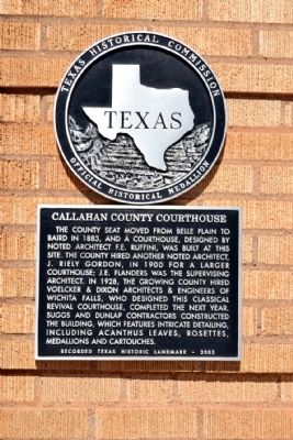 Callahan County Courthouse Marker image. Click for full size.