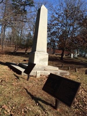 Wide view of The Monticello Graveyard Marker image. Click for full size.