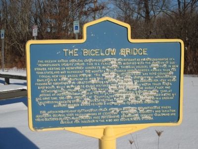 The Bigelow Bridge Marker image. Click for full size.