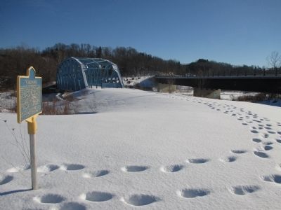 The Bigelow Bridge and Marker image. Click for full size.