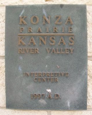 Konza Prairie Interpretive Center Sign image. Click for full size.