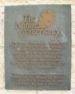 Konza Prairie TNC Sign image. Click for full size.