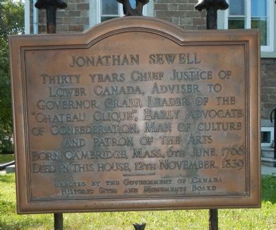 Jonathan Sewell Marker (English) image. Click for full size.