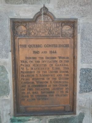 The Quebec Conferences Marker image. Click for full size.