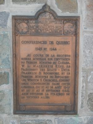 The Conferences de Quebec Marker image. Click for full size.