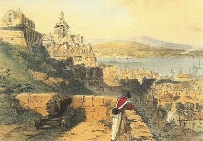 Quebec as seen from the Citadel, 1838 image. Click for full size.
