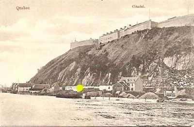 The Qu�bec Citadel postcard image. Click for full size.