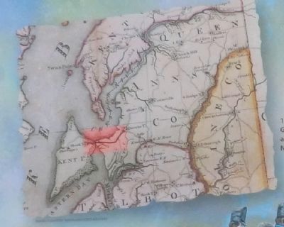 Close up of the map on the Crossing Point Marker image. Click for full size.
