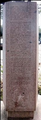 The Dawson Expedition Marker. Click for full size. The Dawson Expedition Marker image. Click for full size.