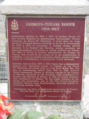 Georges-Philias Vanier Marker image. Click for full size.