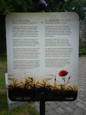 In Memory of Our Fallen Soldiers Marker. Click for full size. In Memory of Our Fallen Soldiers Marker image. Click for full size.