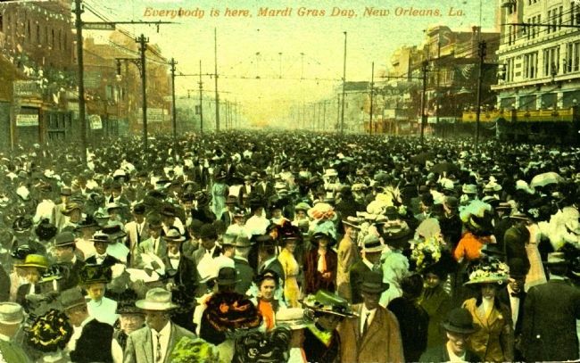 <i>Everybody is Here, Mardi Gras Day, New Orleans, La.</i> image. Click for full size.