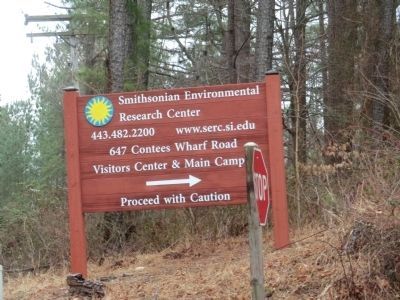 Sign at the entrance to the Java Farm-Smithsonian Environmental Research Center. Click for full size. Sign at the entrance to the Java Farm-Smithsonian Environmental Research Center image. Click for full size.