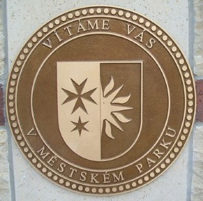 Dobřichovice Emblem at Partner City Flag Plaza. Click for full size. Dobřichovice Emblem at Partner City Flag Plaza image. Click for full size.