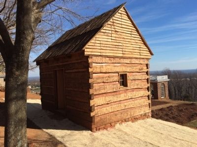 The reconstructed "storehouse for iron" at Monticello on Mulberry Row. image. Click for full size.