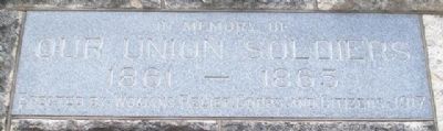 Civil War Memorial Marker. Click for full size. Civil War Memorial Marker image. Click for full size.