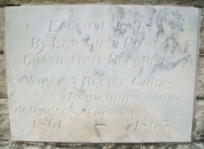 Civil War Memorial Marker. Click for full size. Civil War Memorial Marker image. Click for full size.