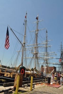 Whaleship Charles W. Morgan docked in Boston's Navy Yard Charlestown,Ma image. Click for full size.