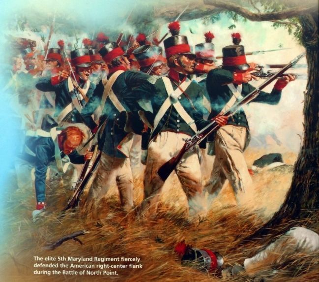 The 5th Maryland Regiment at the Battle of North Point image. Click for full size.