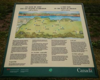 A Golf Club on the Plains of Abraham Marker. Click for full size. A Golf Club on the Plains of Abraham Marker image. Click for full size.