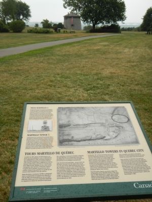Martello Towers in Quebec / Tours Martello de Québec Marker. Click for full size. Martello Towers in Quebec / Tours Martello de Québec Marker image. Click for full size.