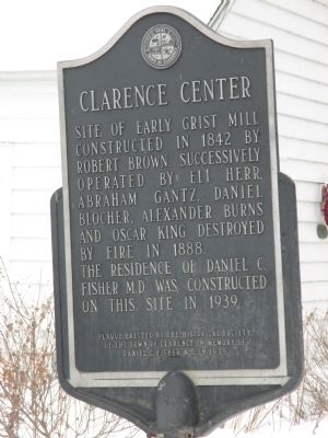 Clarence Center Marker image. Click for full size.